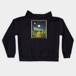 Curitiba Starry Night Brazil Vintage Tourism Travel Poster Art Kids Hoodie